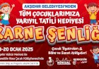 Çocukların Yarıyıl Tatili Hediyesi Akşehir Belediyesinden