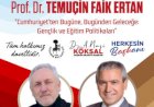 Akşehir Kent Buluşmaları’nda Gündem Gençlik ve Eğitim: Abbas Güçlü ve Prof. Dr. Temuçin Faik Ertan Akşehir’de