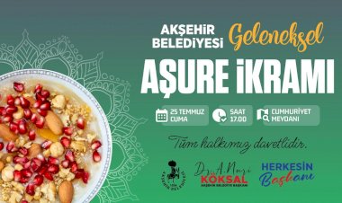 Akşehir'de Aşure Bereketi Cumhuriyet Meydanı'na Taşınıyor