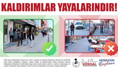 Akşehir Belediyesinden Kaldırım İşgaline Karşı Net Mesaj: