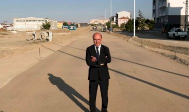 YENİ HASTANE CADDESİNDE KARAYOLLARI STANDARTLARINDA YOL ÇALIŞMASI