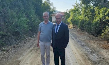 Atakent'te Bahçe Arası Yollar Asfaltlanıyor