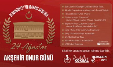 Akşehir’de 24 Ağustos Onur Günü Coşkusu Başlıyor