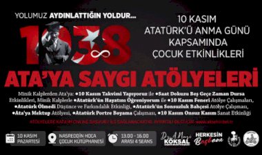 Akşehir Belediyesi’nden Minik Kalplerle Ata’ya Saygı Etkinliği