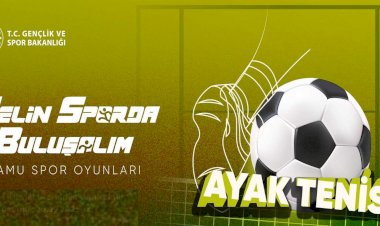 3. Kamu Spor Oyunları Ayak Tenisi Türkiye Şampiyonası Akşehir’de Tamamlandı