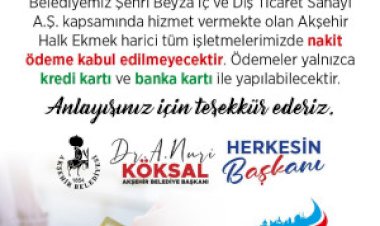 Akşehir Belediyesi’nden Dijital Ödeme Dönemi: Nakit Kullanımı Sona Eriyor