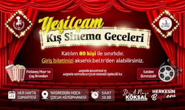 Yeşilçam Kış Sinema Geceleri Akşehir’de Başladı