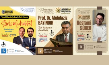 Ramazan Etkinlikleri Kapsamında Üç Gün, Üç Kıymetli İsim!