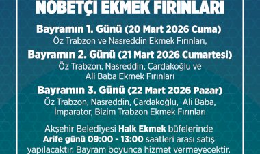 Bayramda Ekmeksiz Kalmak Yok: Akşehir’de Nöbetçi Fırınlar Açık!