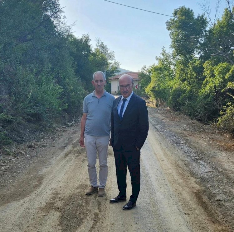 Atakent'te Bahçe Arası Yollar Asfaltlanıyor