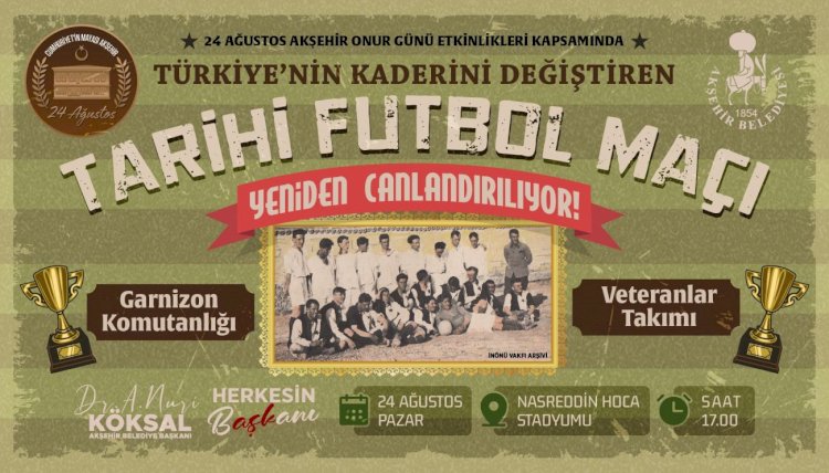 Akşehir’de 24 Ağustos Onur Günü Coşkusu Başlıyor