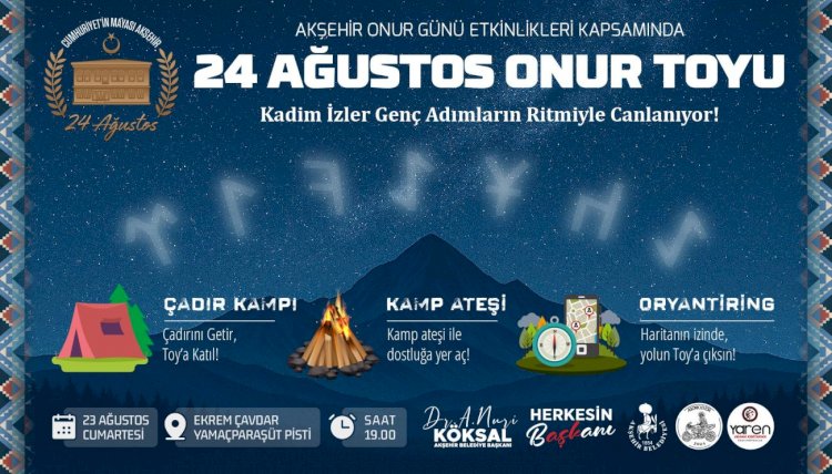 Akşehir’de 24 Ağustos Onur Günü Coşkusu Başlıyor