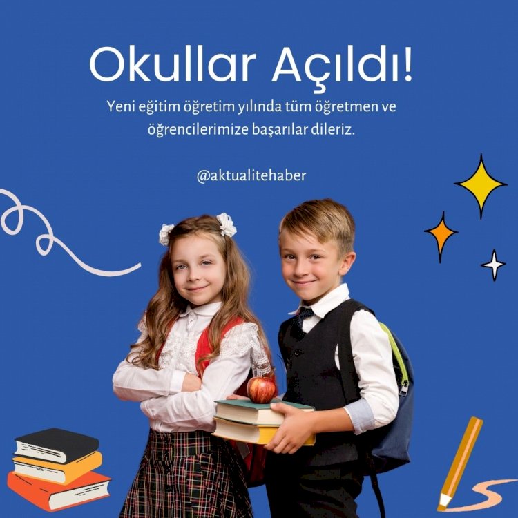 2025-2026 Eğitim-Öğretim Yılı Bugün Başladı