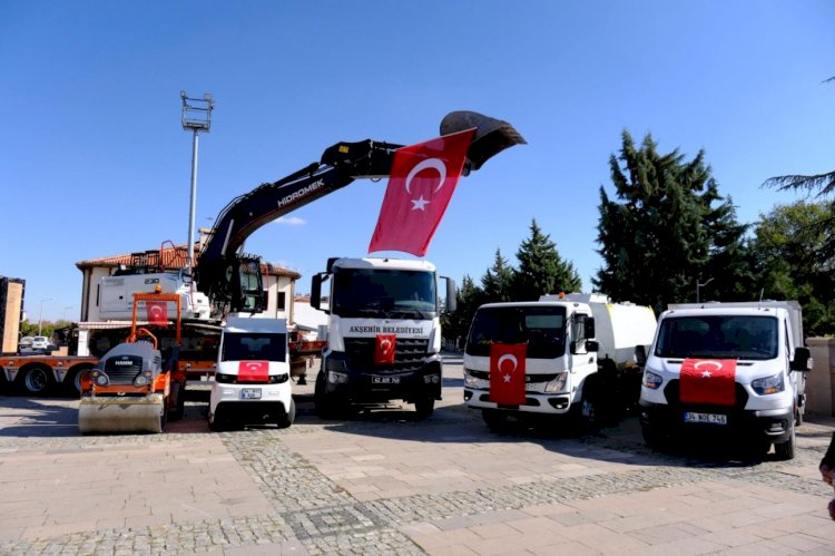 Akşehir Belediyesi’nden Cumhuriyet Bayramı’na 20 Milyon TL’lik Araç Filosu Armağanı