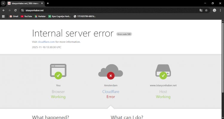 Cloudflare DNS Kesintisi Nedeniyle Yayınlarda  Erişim Sorun !