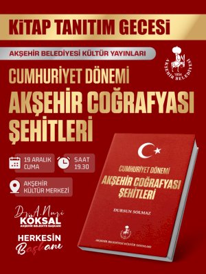 Şehitlerin Emaneti Kitapla Yaşıyor: Akşehir’den Geleceğe Vefa Mührü