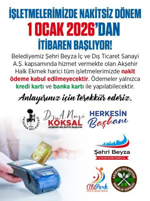 Akşehir Belediyesi’nden Dijital Ödeme Dönemi: Nakit Kullanımı Sona Eriyor