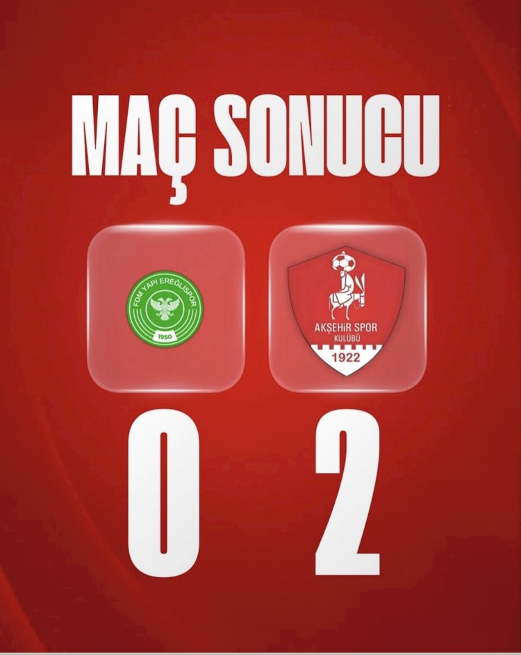 1922 Akşehirspor Deplasmanda Kazandı: Ereğli’den 3 Puanla Döndü