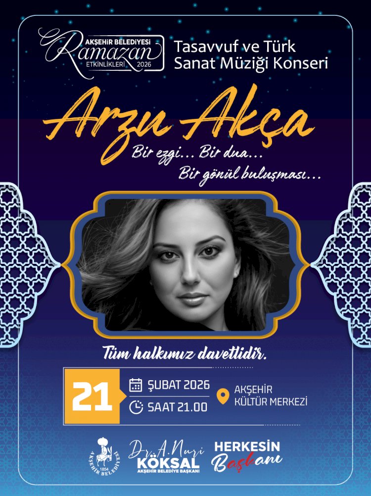 Ramazan Akşehir’de Tasavvuf Ezgileriyle Karşılanacak