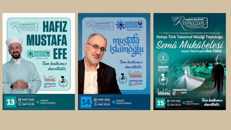 Akşehir Belediyesi’nden Ramazan’a Özel Üç Günlük Program